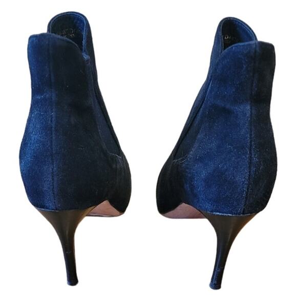 Cole Haan Black Suede Ankle Boots Spike Heel Slip On Party Night‎ Out Witchy - 6 - Picture 3 of 10